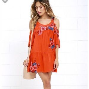 ONeill floral print shift dress